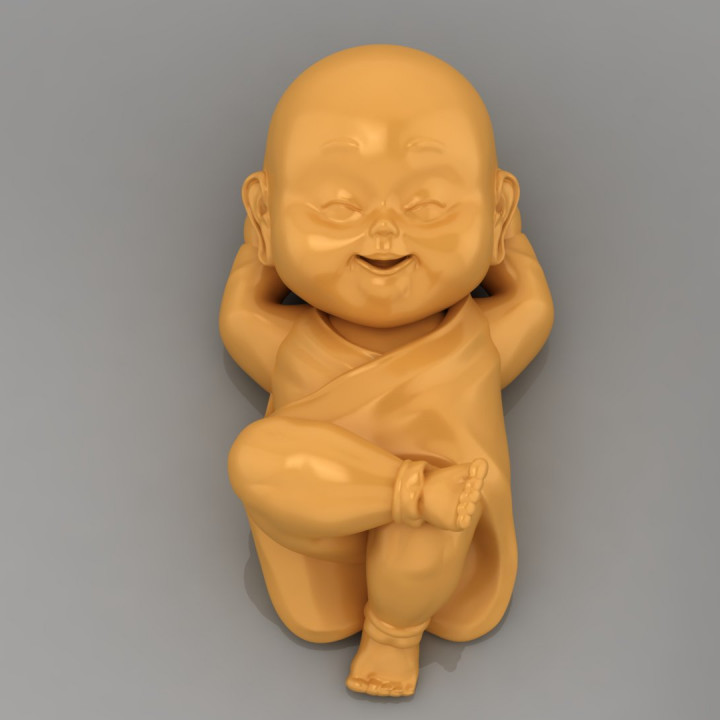 Baby Monk and Budha B468 image