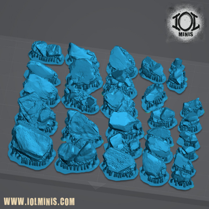 Tactical rock base toppers