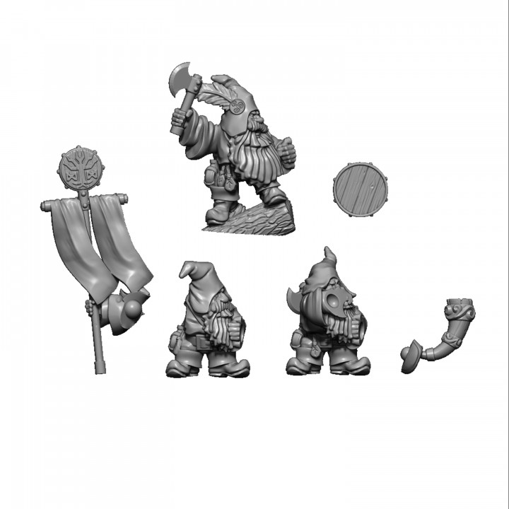 CG Ranger dwarves with axes