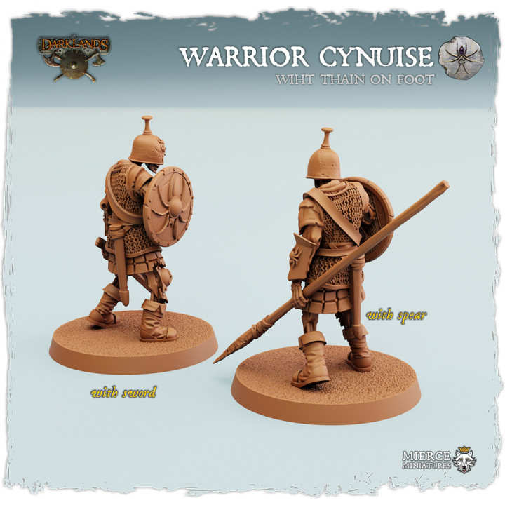 Jute Warrior Cynuise, Wiht Thain on Foot image