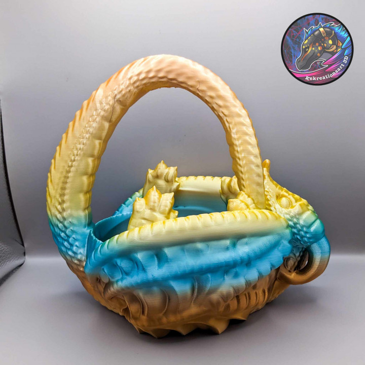 Dragon Candy Basket, Dragon Planter Basket image