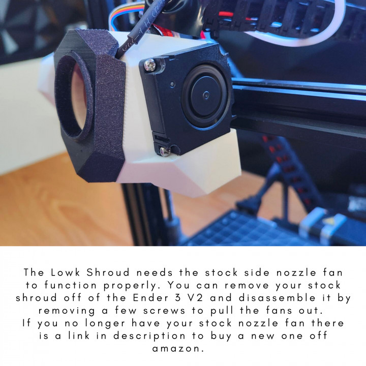 Ender 3 V2 Body Kit | Lowk Body Kit | Ender 3 V2 Upgrades | Ender 3 V2 Shroud |Ender 3 V2 Hot End | Ender 3 V2 Accessories image