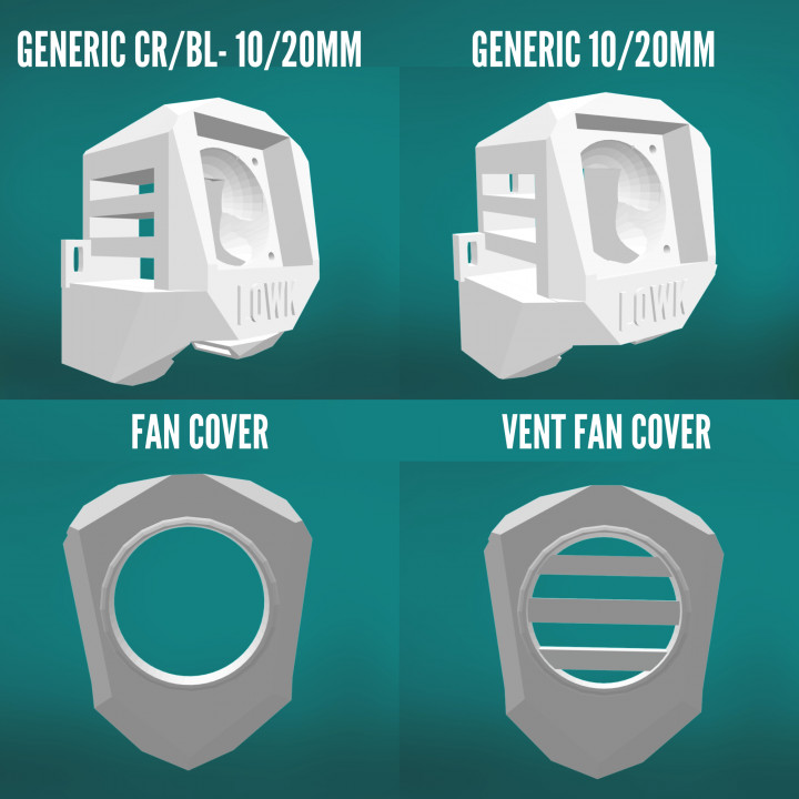 Ender 3 V2 Body Kit | Lowk Body Kit | Ender 3 V2 Upgrades | Ender 3 V2 Shroud |Ender 3 V2 Hot End | Ender 3 V2 Accessories image