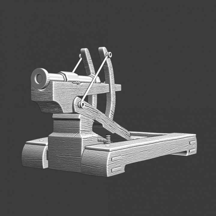 Medieval mounted gun