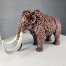 Picture of print of Mammoth / Arctic Elephant / Tusked Ice Beast / Snow Creature / Frozen Mount Animal / Norse Encounter