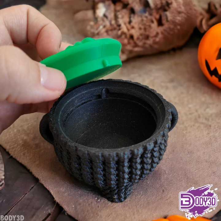 Crocheted Cauldron & Keychain image