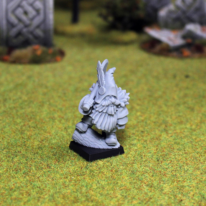 3D Printable CG Dwarven rangers with axes by MOMminiatures