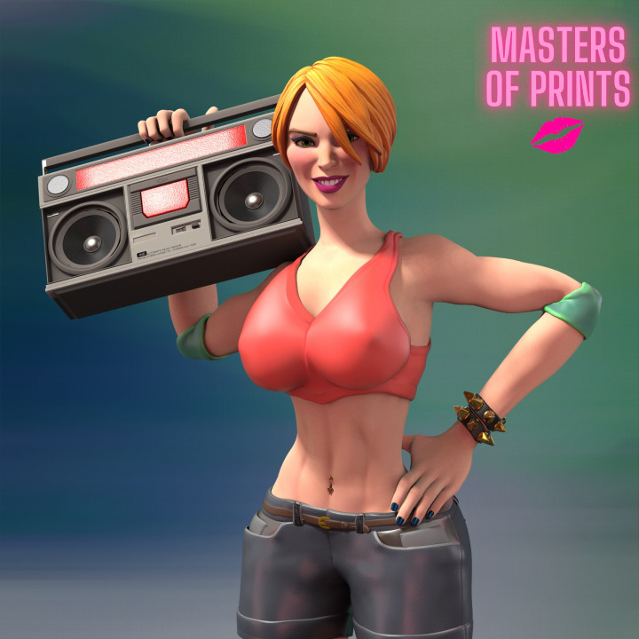 ROLLER GIRL- KIM - SFW AND NSFW - EROTIC MINIATURE 75 MM SCALE
