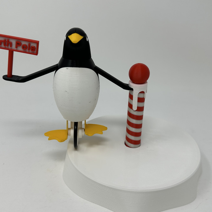 Penguin At The Pole. image