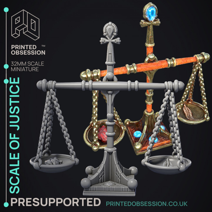 Scales of Judgement - Enviromental Models - Court of Anubis -  PRESUPPORTED - Illustrated and Stats - 32mm scale image