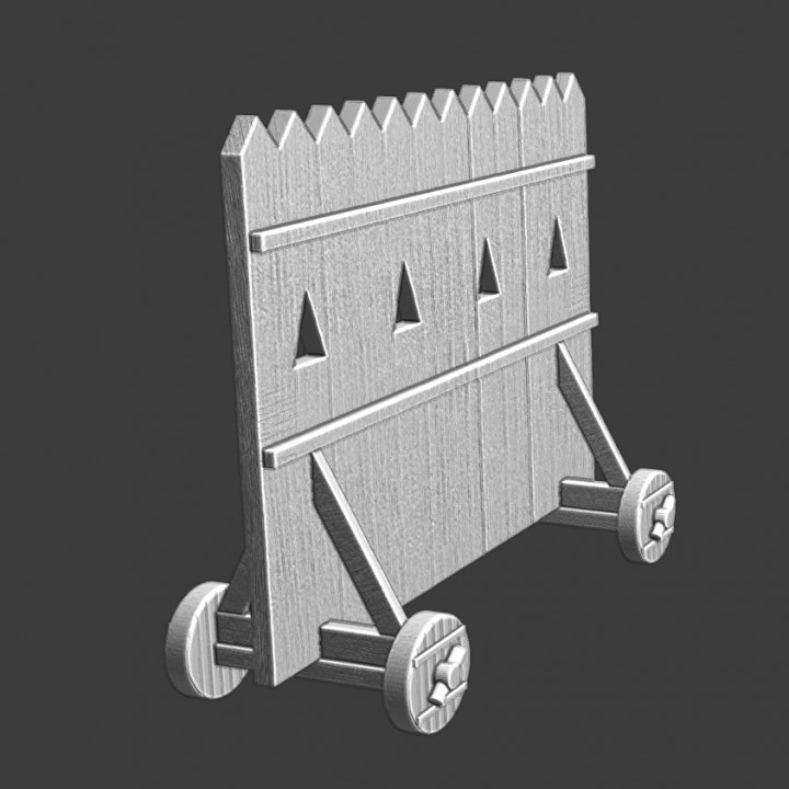 Medieval wheeled siege protection image