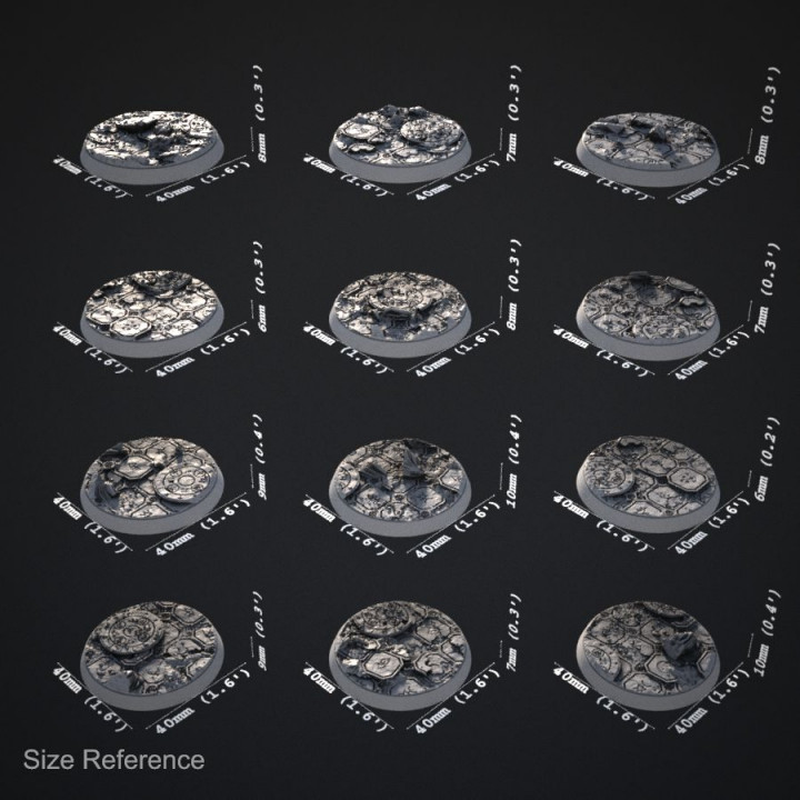 Ancient Ruins 40mm Bases