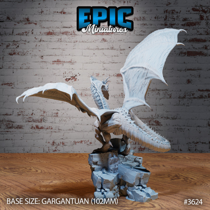 Glacier Dragon Set / Legendary Arctic Drake / Winged Mountain Encounter / Magical Frozen Beast / Ice Dragonborn / Draconic Army