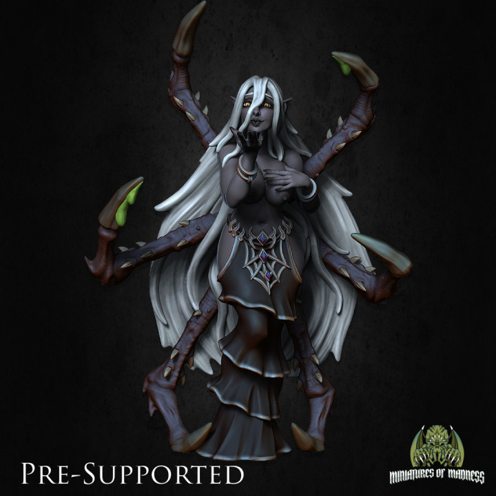 Lyandra NSFW [PRE-SUPPORTED] Spider Queen Dark Elf Drow image