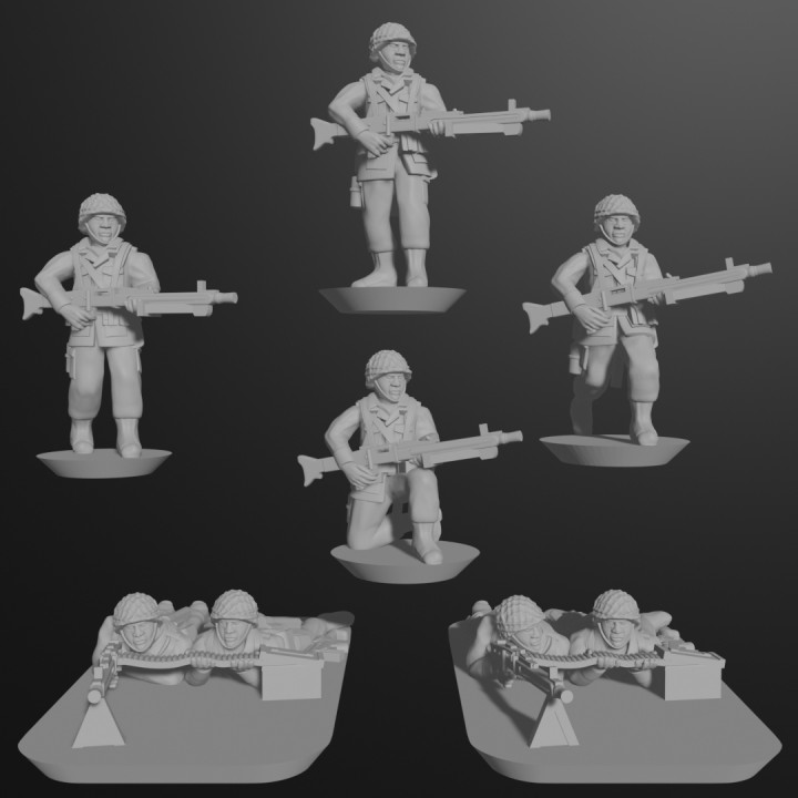 10/15mm West German Heavy Weapons (1980s) with MG3s, 84mm Carl Gustavs, Panzerfaust 44s, Redeye Launchers & MILAN Launcher (41 models) image