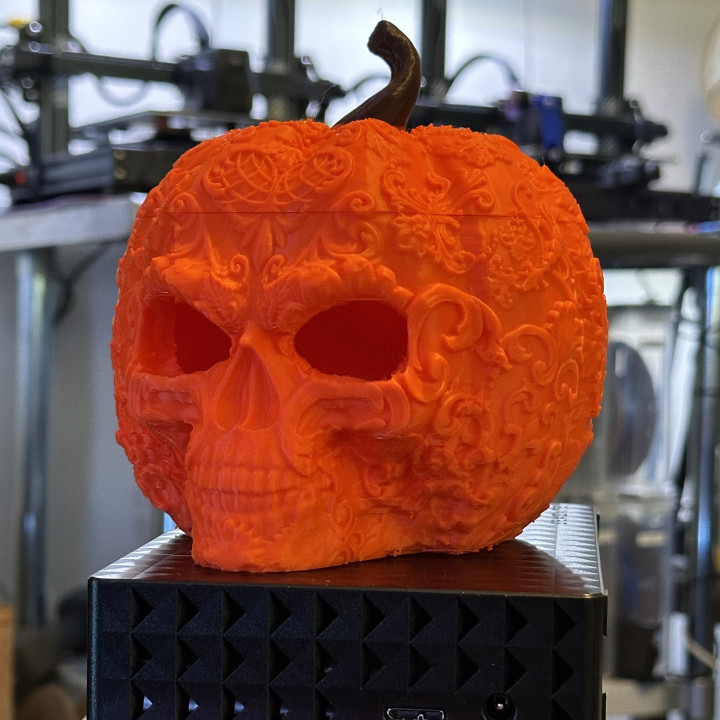 Fancy Skull Pumpkin - SUPPORT FREE!