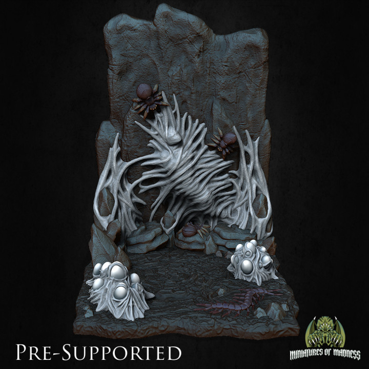 Spider Cave Scenery [PRE-SUPPORTED] Diorama image