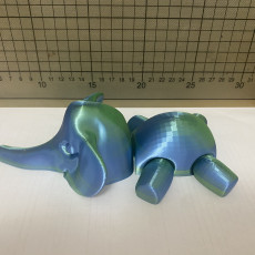 Picture of print of FREE ARTICULATE ELEPHANT WITHOUT SUPPORT 3D MODEL Free 3D print model
