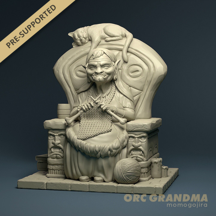 Orc Grandma - ORCtober 2023, Pre-supported image