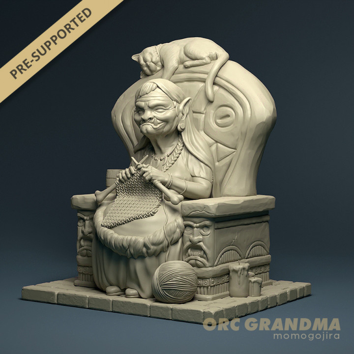 Orc Grandma - ORCtober 2023, Pre-supported image
