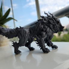 Picture of print of Cinder Wolf | Monstrous Beasts