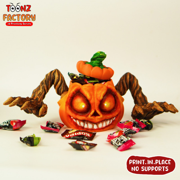 3D Printable Haunted Pumpkin by Toonz Factory