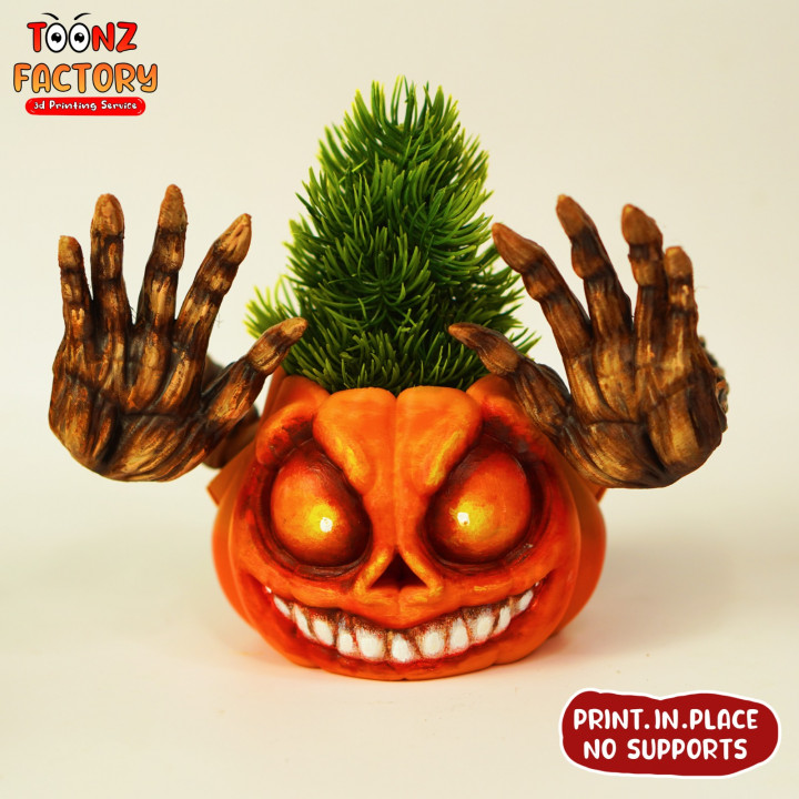 3D Printable Haunted Pumpkin by Toonz Factory