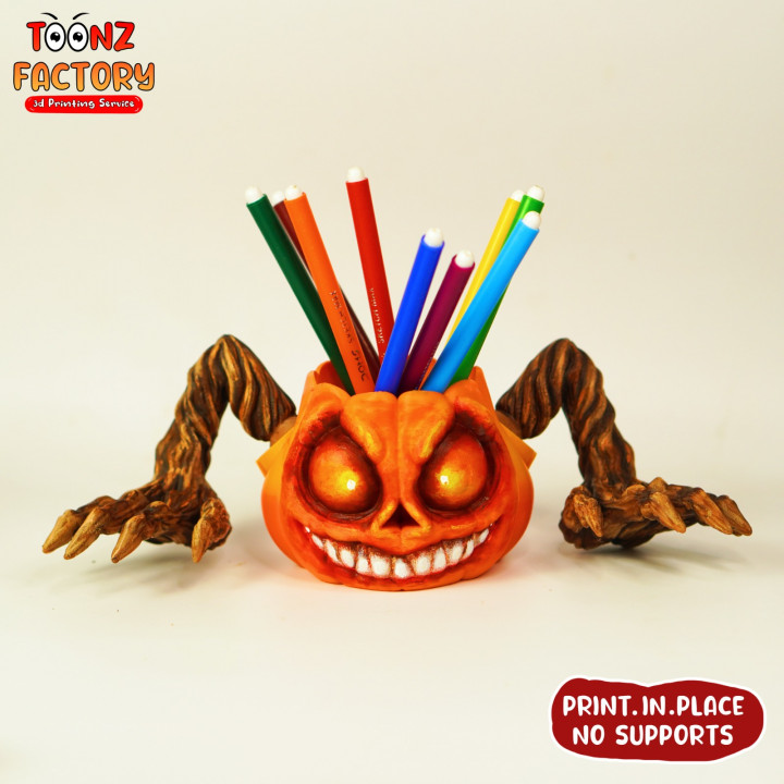 3D Printable Haunted Pumpkin by Toonz Factory