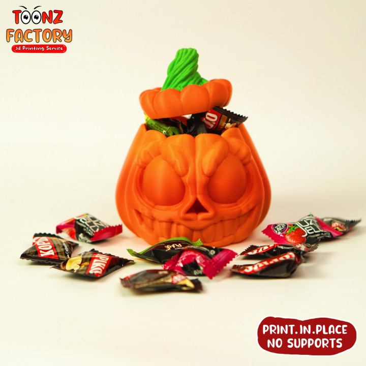 3D Printable Haunted Pumpkin by Toonz Factory