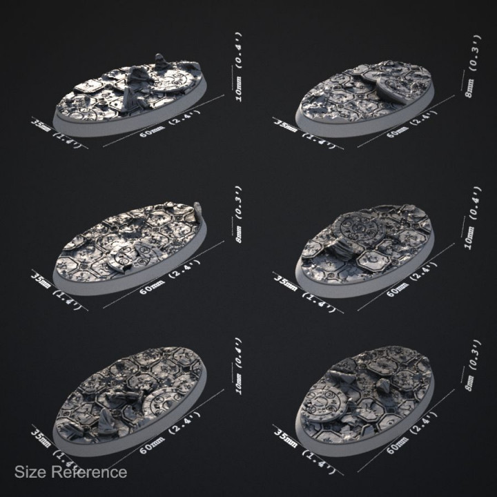 Ancient Ruins 60x35mm Bases