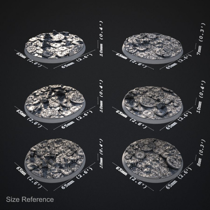 Ancient Ruins 65x65mm Bases