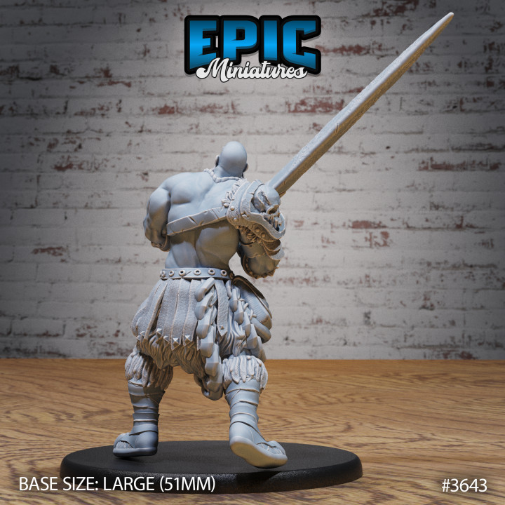 Half-Giant Barbarian Sword / Arctic Warrior / Frozen Guard Humanoid / Snow Fighter / Wildling / Ice Age Encounter image