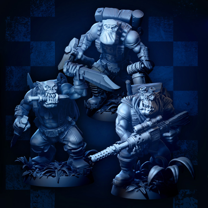 置物 Mmk 3D Printable MrModulork's Spek-Opz Orcs - Kit A by MrModulork