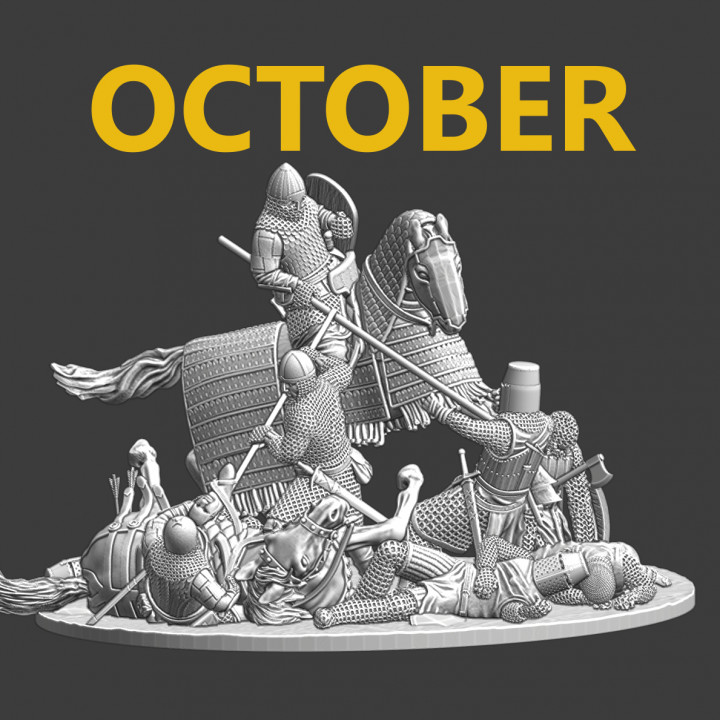 Tribe Release October - Medieval battle crusaders vs. Kievan-Rus image