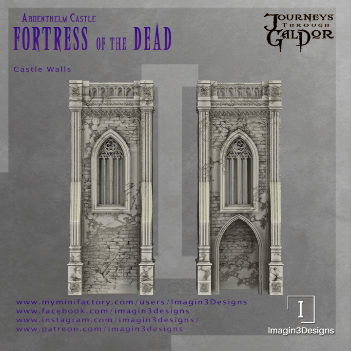 Fortress of the Dead - Modular Castle Walls - Single Story image