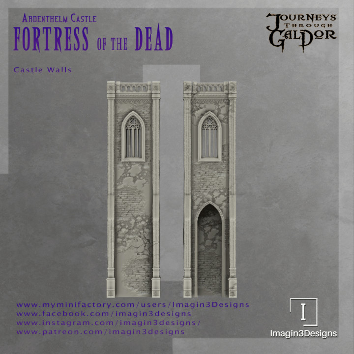 Fortress of the Dead - Modular Castle Walls - Two Story image