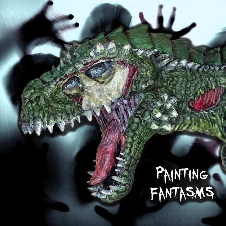 3D Printable Zombie Rex by Studio Fantasms