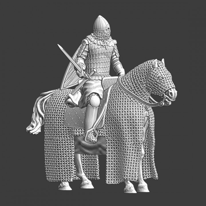 Medieval Kievan-Rus heavy cavalry man image