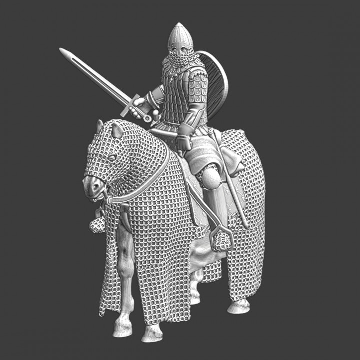 Medieval Kievan-Rus heavy cavalry man image