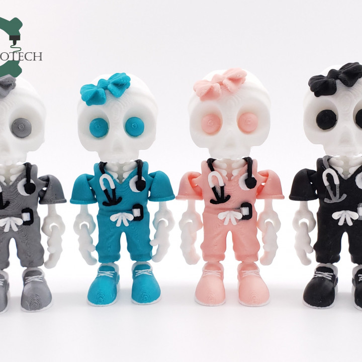 Cobotech Articulated Skelly Female Nurse by Cobotech image