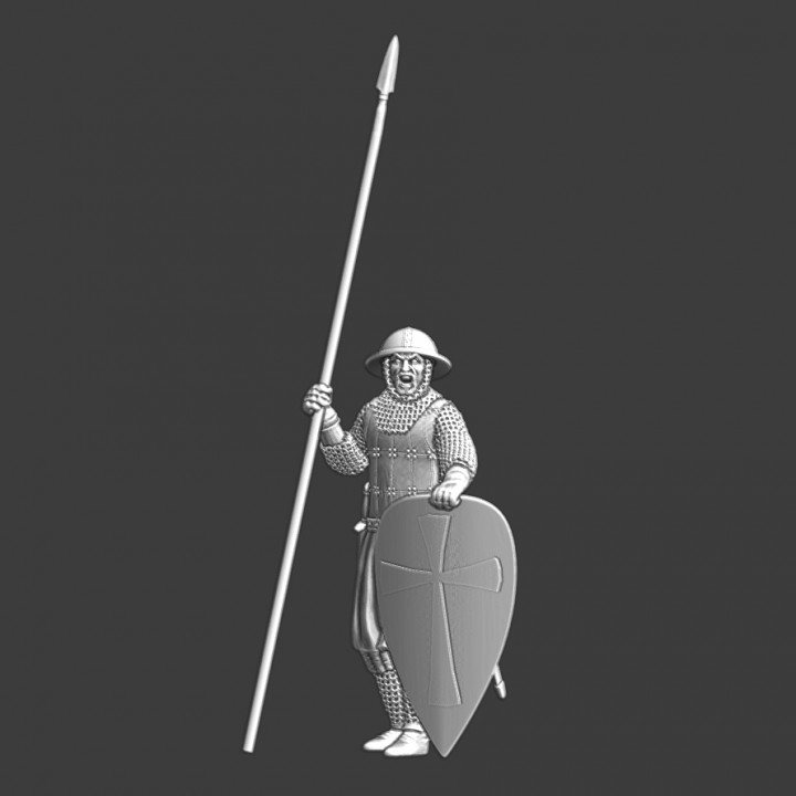 Medieval guard - yelling at the persons approaching image