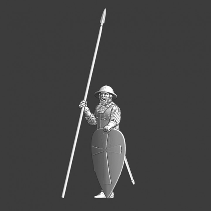 Medieval guard - yelling at the persons approaching image