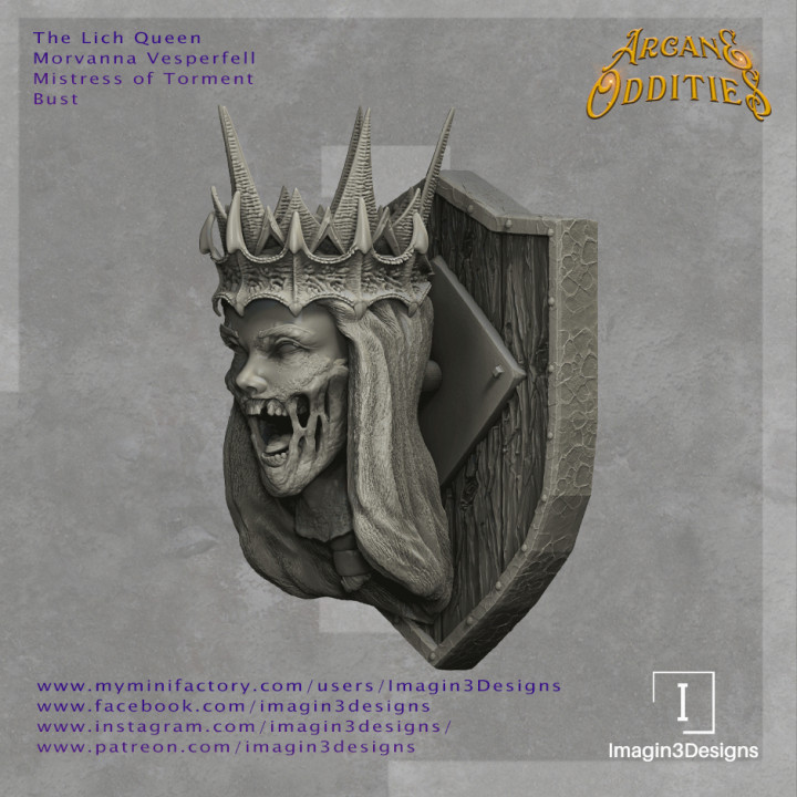 Pre-Supported Lich Queen Bust image