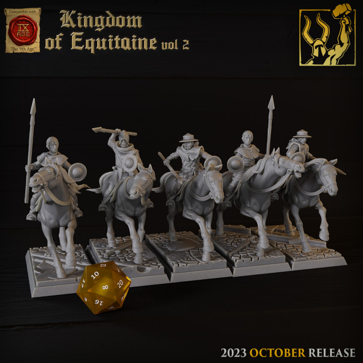 Titan Forge Miniatures - 2023 - October - Kingdom of Equitaine vol2 image