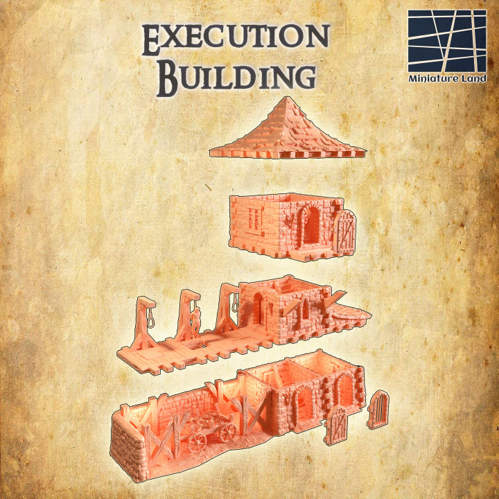 Execution Building - Tabletop Terrain - 28 MM