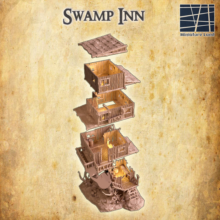 Swamp Inn - Tabletop Terrain - 28 MM