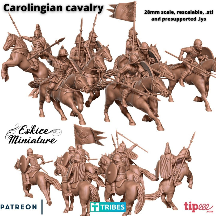 Carolingian cavalry - 28mm image