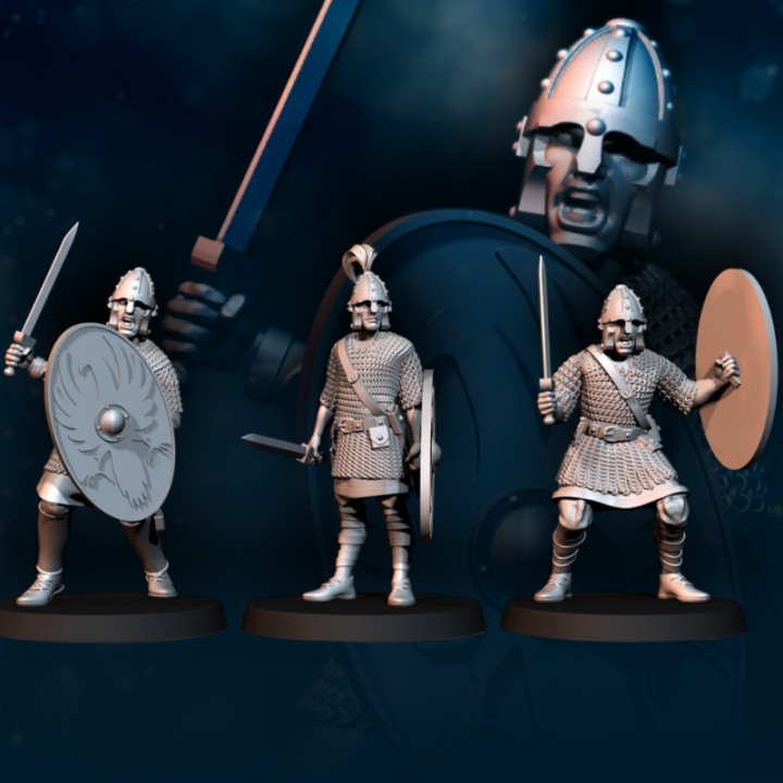 Roman soldiers with armor | Historical image
