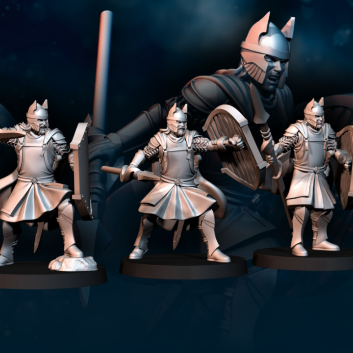 6x High Humans Warriors with Spear | High Humans | Davale Games | Fantasy