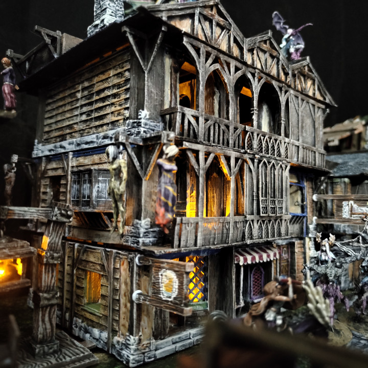 3D Printable Dark Fantasy City of Grieveborough Mega Set by
